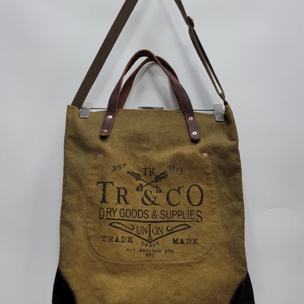TR&CO 캔버스 토트백 겸 숄드백
