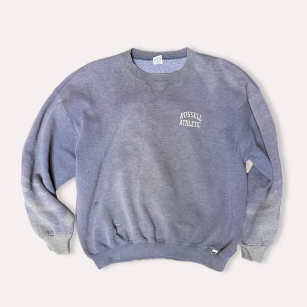 90s Russell Athletic 러셀 페이디드 스웻