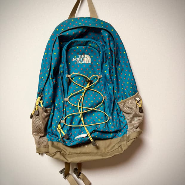 레어) 노스페이스 일본 빈티지 물방울 도트 백팩 모리걸 y2k 제스터 