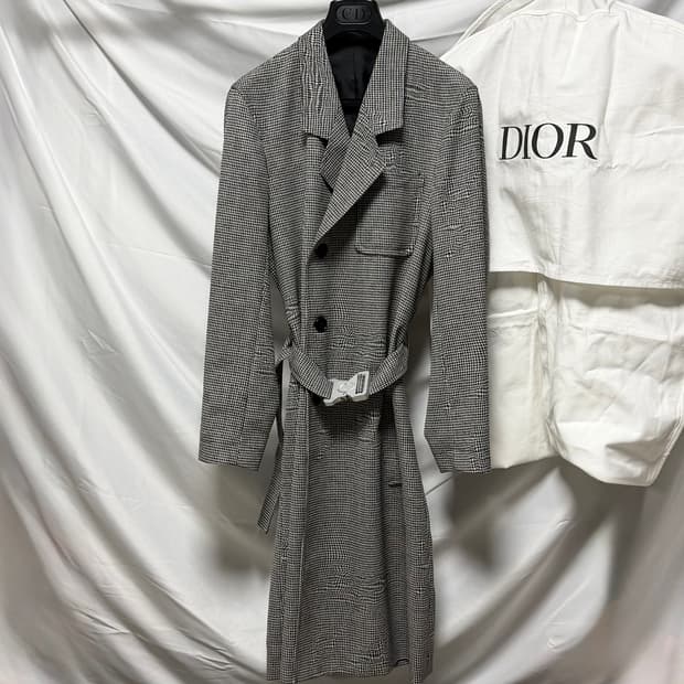 [S+급/46] 디올 큐프라 울 롱 코트 자켓