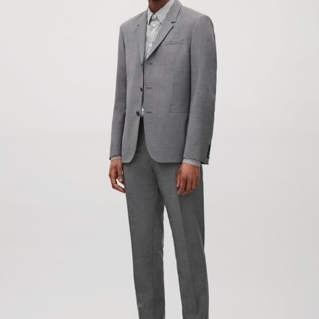 Cos/잔체크 셋업 수트/48,30