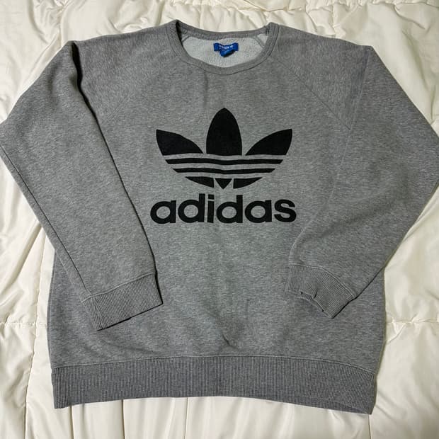 (105)아디다스 파이어버드 빅로고 맨투맨