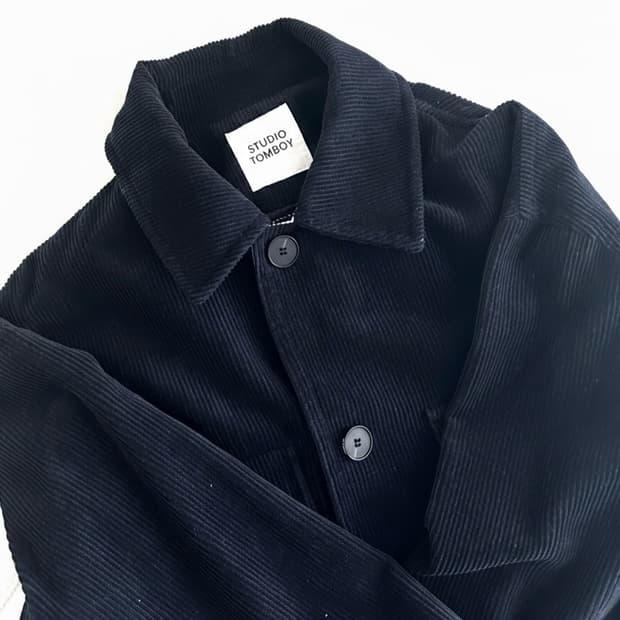 스튜디오 톰보이 희귀 코듀로이 오버핏 자켓 