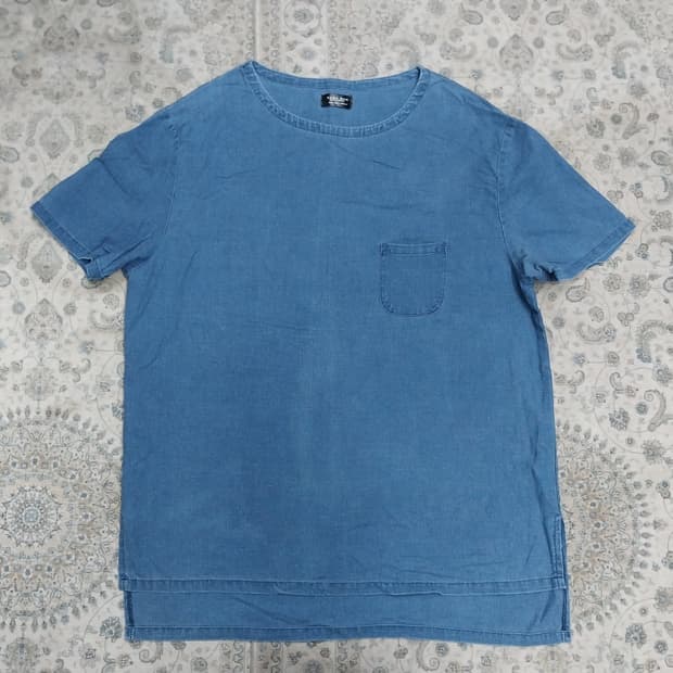 ZARA 자라 린넨 포켓 반팔티 L