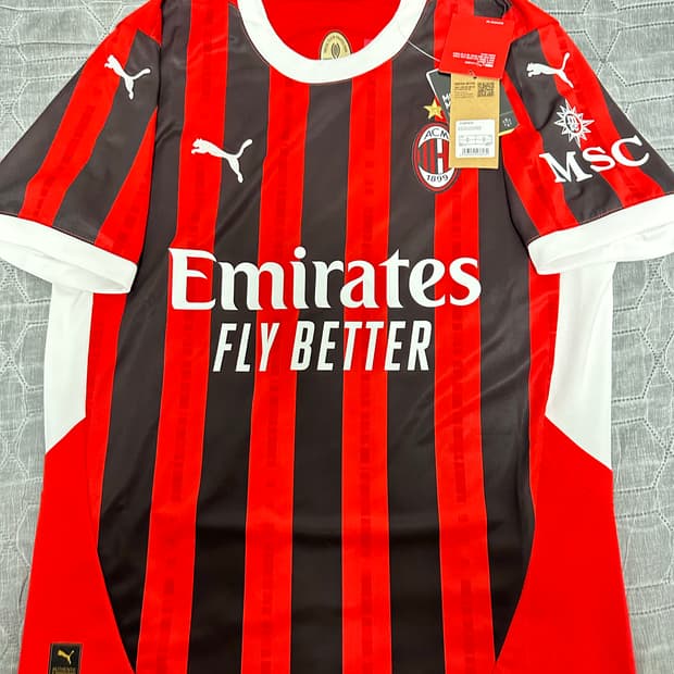24-25 AC밀란 홈 M(100) 축구유니폼