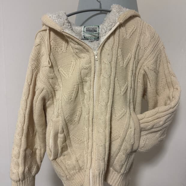 빈티지 양털 집업