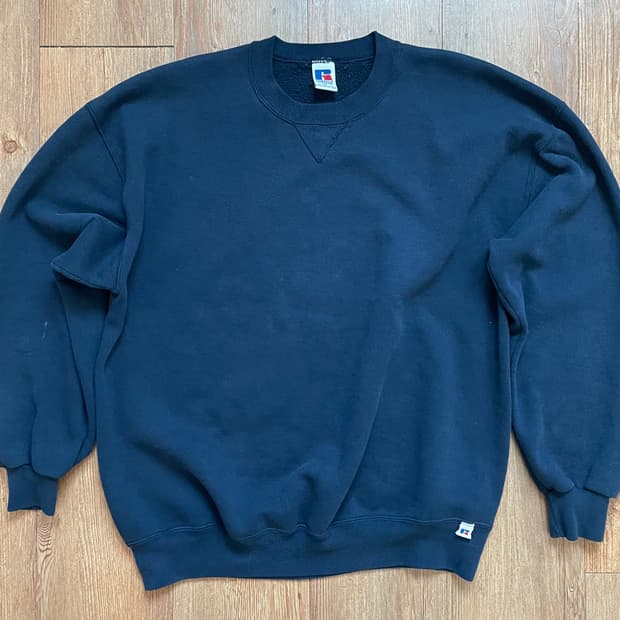 90s 러셀 애슬레틱 스웻셔츠 네이비 XL 미제🇺🇸