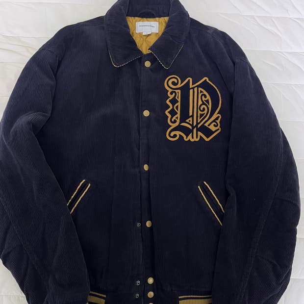 디스이즈네버댓 코듀로이 바시티 자켓 XL