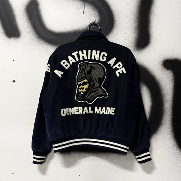 정품 베이프 OG 97s 제네럴 코듀로이 바시티 자켓