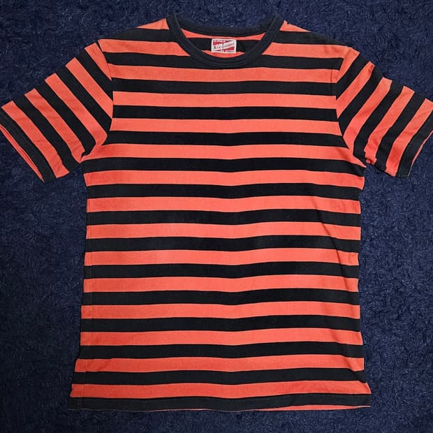 리얼맥코이 맥코이 스포츠웨어 보더티셔츠 링거티