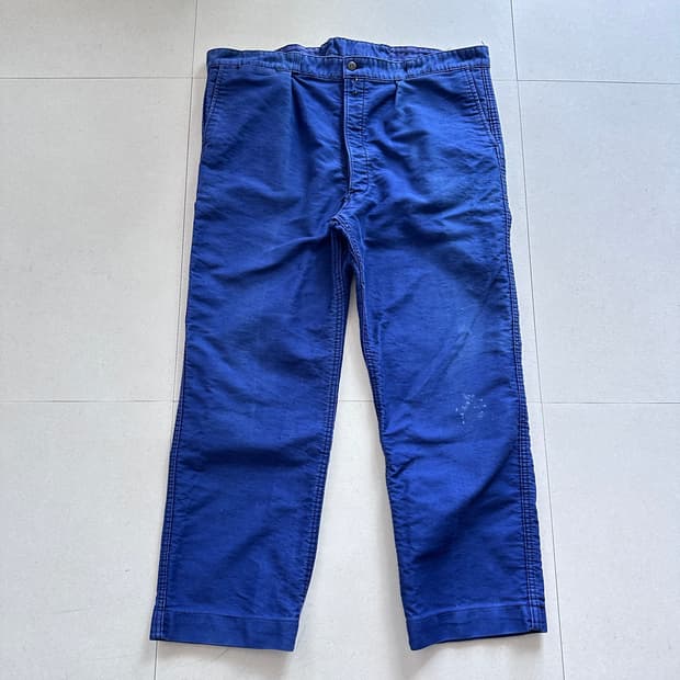 60s 프렌치 몰스킨 카펜터 워크 팬츠 34-36