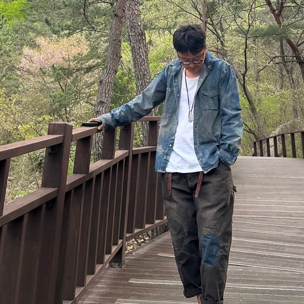 빈티지 칼하트 덕 캔버스 카팬터팬츠 빈티지 커스텀