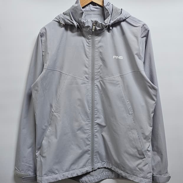 PING 핑 바람막이 후드 자켓 그레이 100