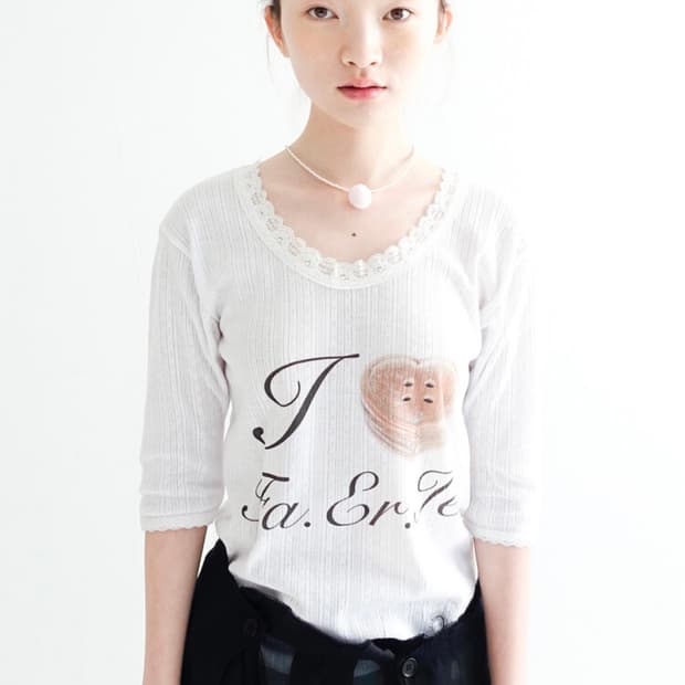fa.er.ie lace T-shirt (ivory)