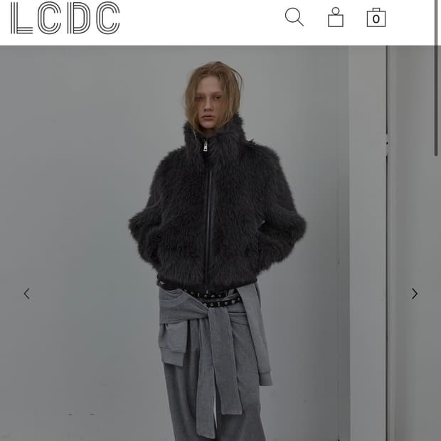 LCDC 엘씨디씨티엠 퍼자켓 그레이