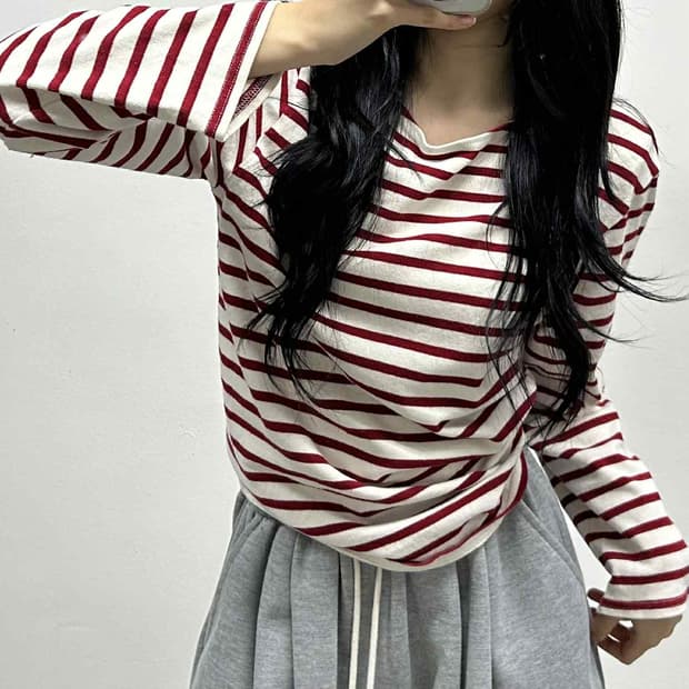 세인트 제임스 스트라이프 걸즈 슬리브