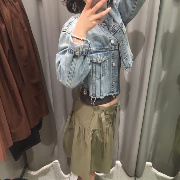 자라 크롭연청자켓