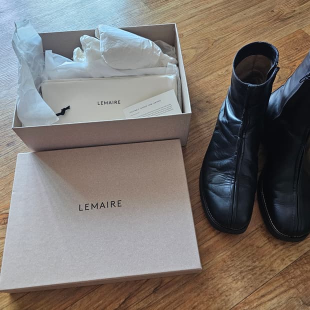르메르 태닝 부츠 45사이즈    오른쪽 하자 제품 lemaire