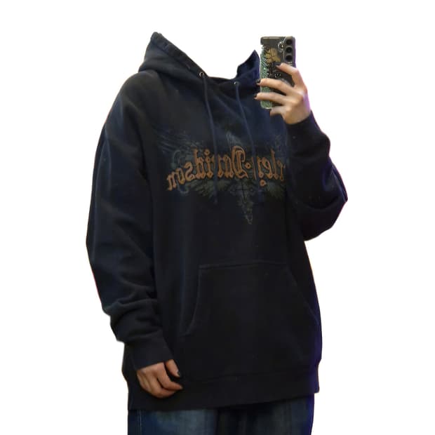 할리데이비슨 전ㆍ후면 프린팅 후드티 XL