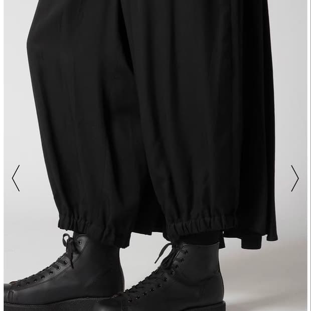 26ss yohji yamamoto pour homme 카라스 팬츠