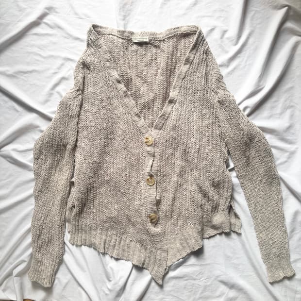빈티지 어스뮤직 하구미 모리 여름 가디건