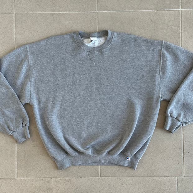 90s 빈티지 러셀 스웻셔츠 그레이 XL