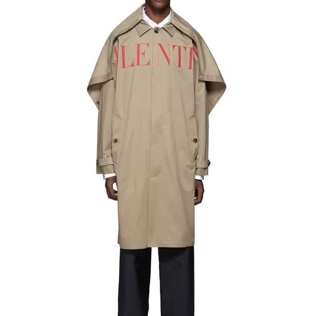 발렌티노 남성 로고 트렌치 코트 (베이지 50/L, 신품급)