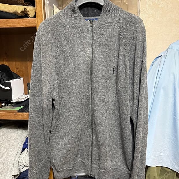 M 폴로 랄프로렌 니트집업 회색