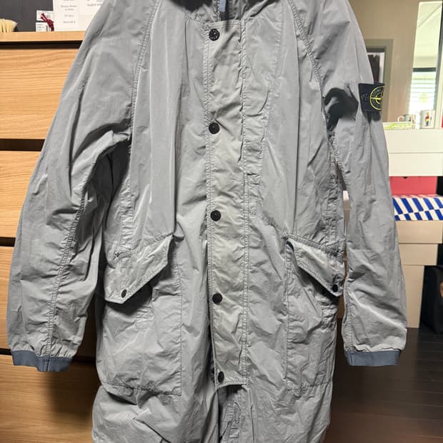 스톤아일랜드 david light tc 후드 코트