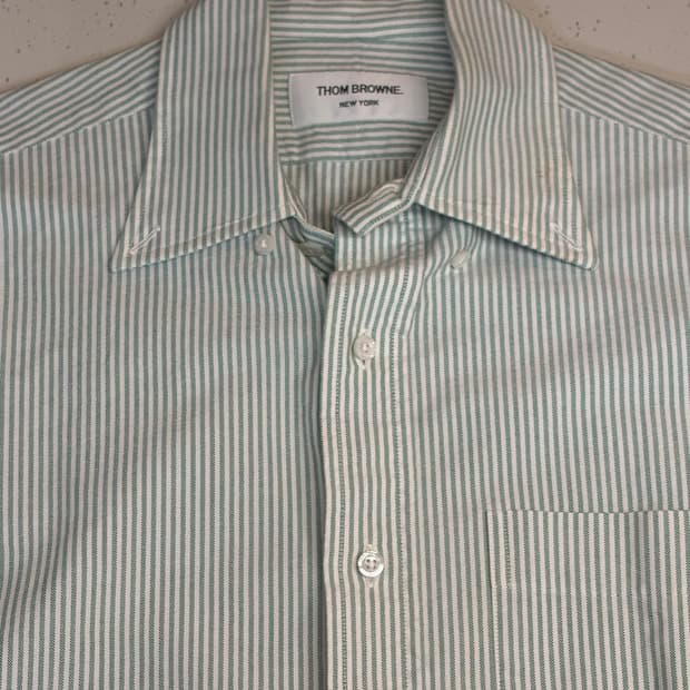 09‘ 톰브라운 아카이브 그린 스트라이프 셔츠 [size 2]