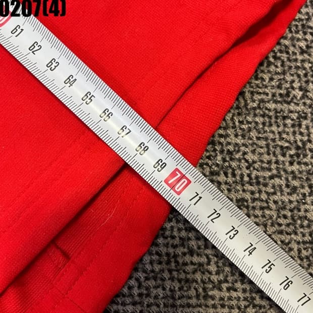 [100] 데상트 레드 바람막이 집업 자켓 0207(4)