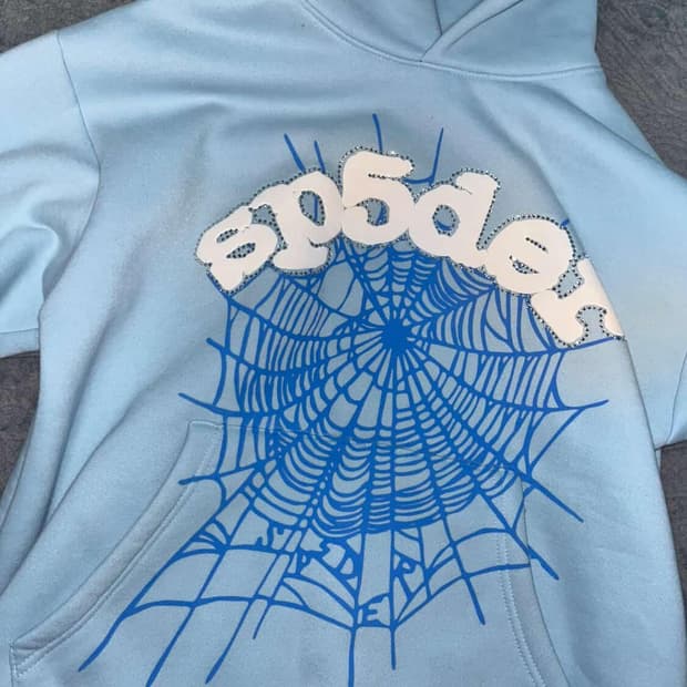 Sp5der 하늘색 후디