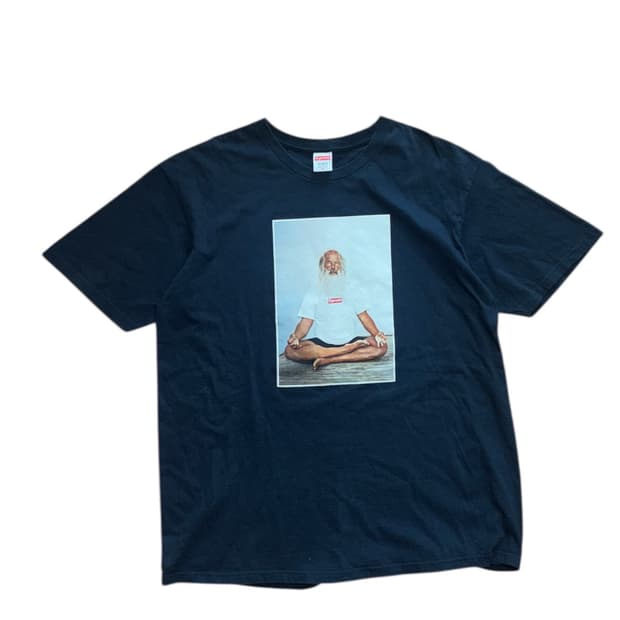 슈프림 릭루빈 21fw 네이비 반팔 티셔츠
