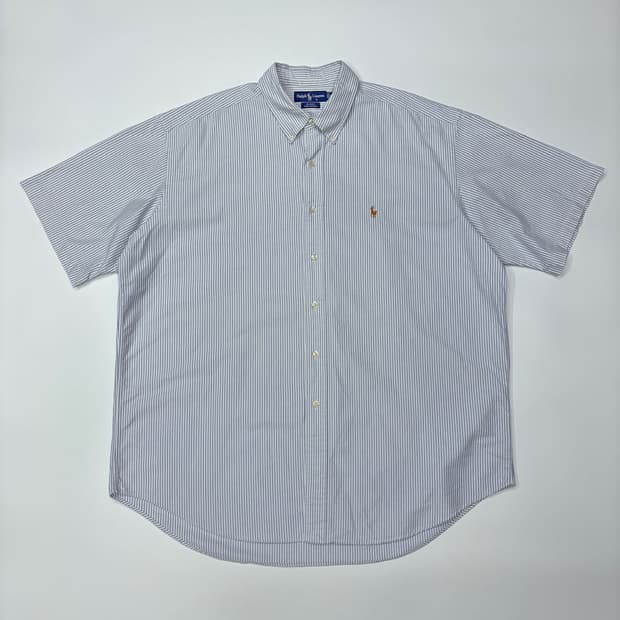 폴로 랄프로렌 블루 스트라이프 반팔 셔츠 Polo Ralph Lauren