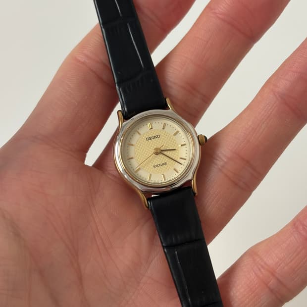 90s Exceline Silver Bezel Ladies Quartz