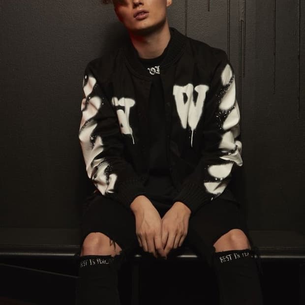 17ss 오프화이트 페이팅 디테일 자켓
