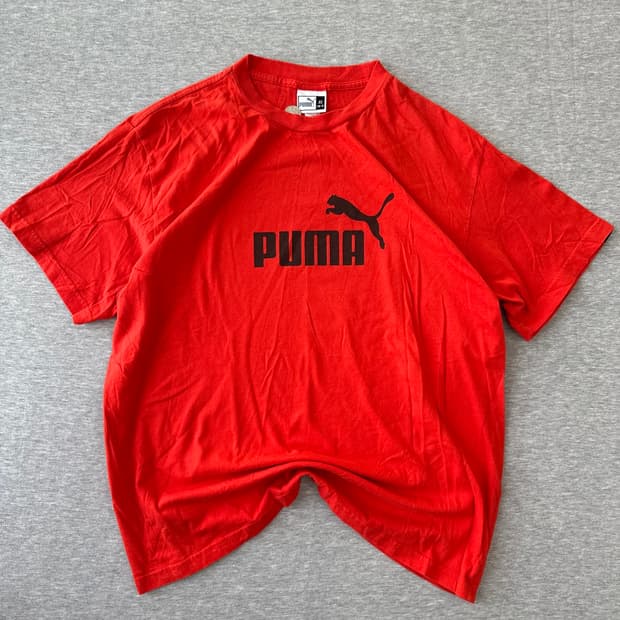 90's 푸마 올드스쿨 반팔 티셔츠 XL 