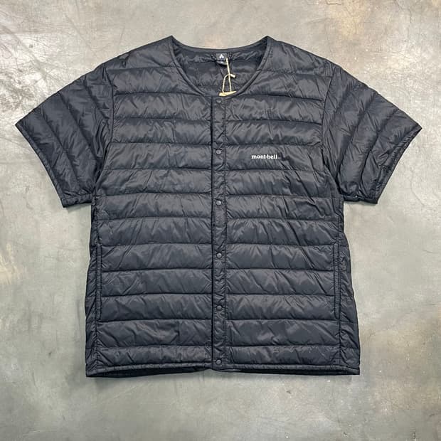 재팬 몽벨 패딩 반팔