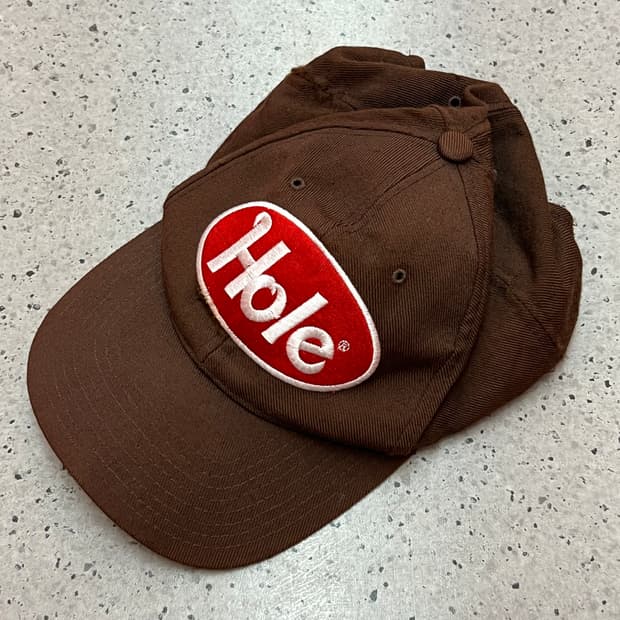 빈티지 90s Hole 로고 스냅백 캡