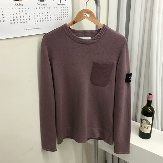 스톤아일랜드 포켓 울 니트