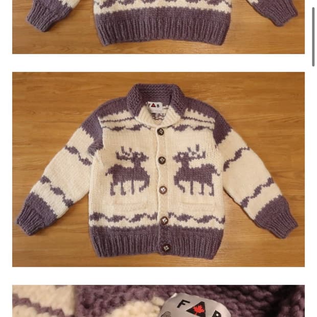 코위찬 퍼플 보라 fab 빈티지 사슴