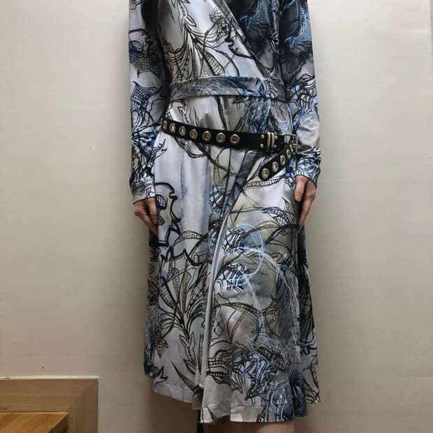 빈티지 라이트블루 오리엔탈 원피스