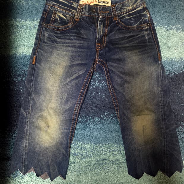 버카루 buckaroo 워싱 데님 기영이머리커스텀컷팅진 빈티지