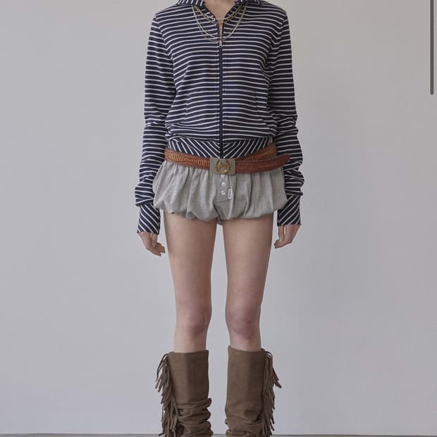 sculptor Striped Track Jacket Navy