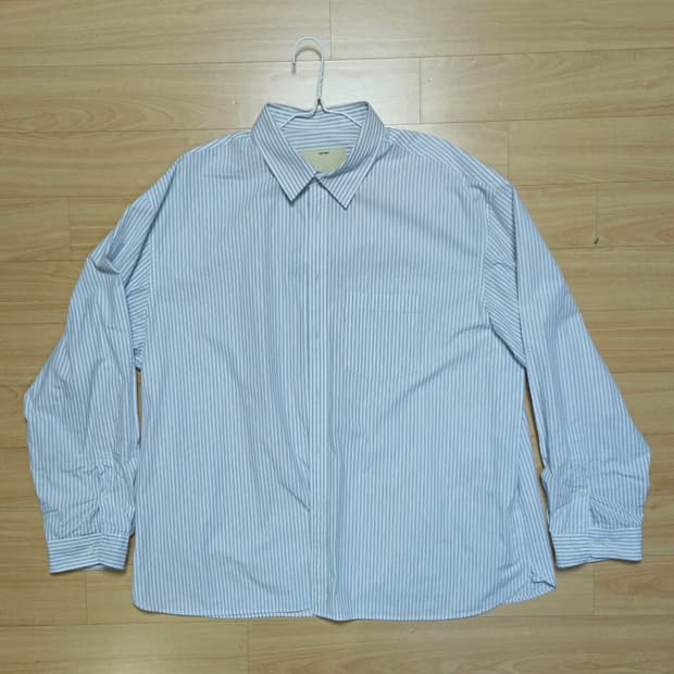 포터리 컴포트 셔츠 블루 스트라이프 사이즈4