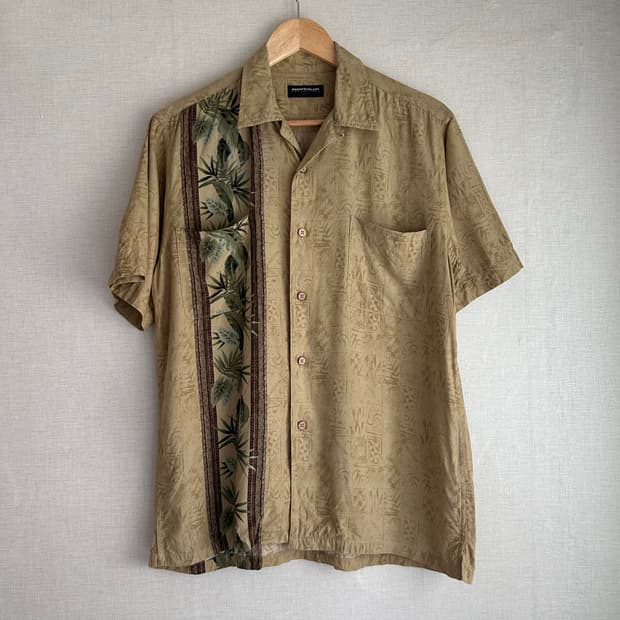 Vintage Leaf Pattern Hawaiian Shirts