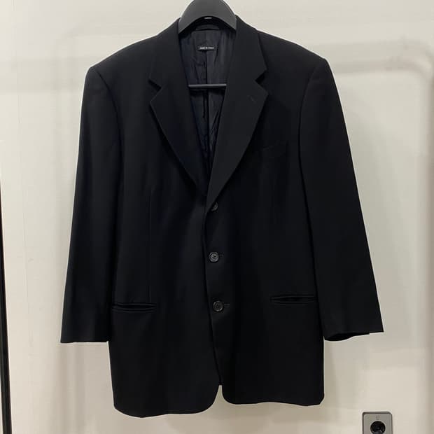조르지오 아르마니 ITALY 퓨어울 싱글 블레이저