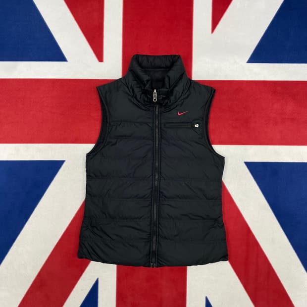 자라 레더 패딩 베스트 여성M 