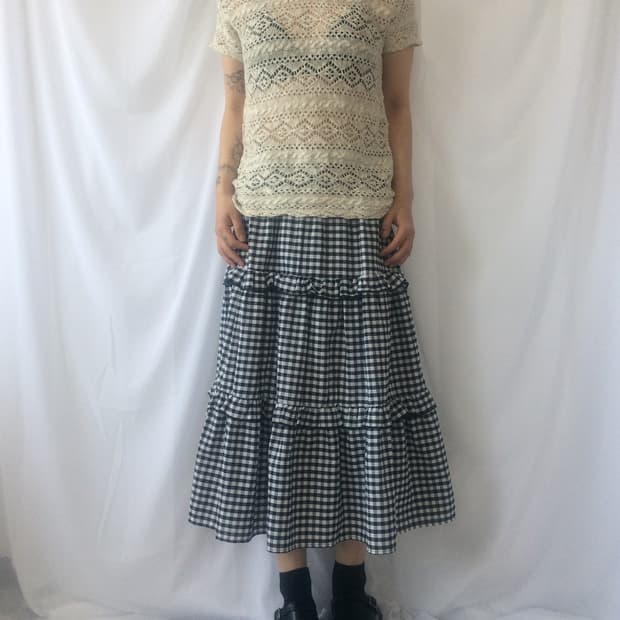 Crochet knit top