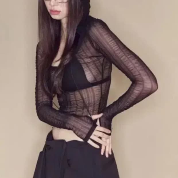 플리즈노팔로우 아야나 후드탑